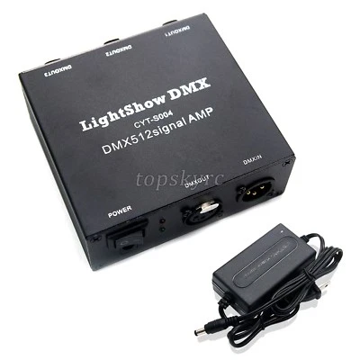 USB DMX512 LED light DMX-Stage Signal Isolation Amplifiers AMP Splitter tps - Image 1 of 4