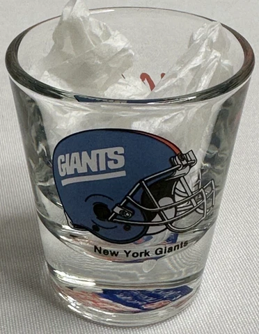 Vintage New York Giants 2 oz Shot Glass Officially Licensed NFL Cover