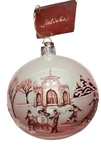Juliska Country Estate Winter Frolic Glass Ornament Limited Edition 500/49 - Picture 1 of 12