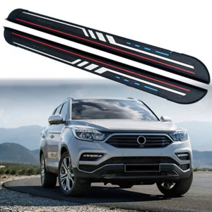 2PCS Running Board fits for Ssang Yong Rexton G4 2018-2024 Side Steps Nerf Bar - Foto 1 di 7