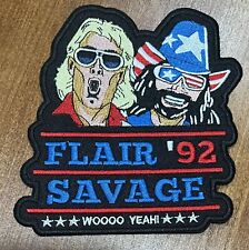 RARE Ric Flair Randy Savage ‘92 WCW Large 5in. Patch Iron Sew On Embroidered