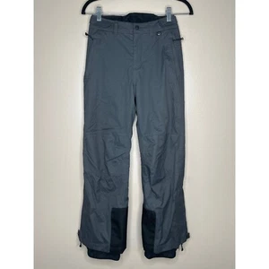 REI Snow Pants Boys Size M Gray(10-12) Waterproof Insulated Ski Snowboard Fleece - Picture 1 of 7