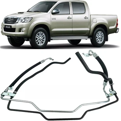 Pair of Power Steering Pipe Hose for Toyota Hilux D4D 2.5 3.0L 2005 -2015 Diesel - Image 1 of 4