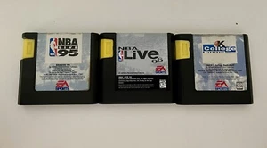 sega genesis games lot- NBA Live 95, NBA Live 96, Coach K College Basketball - Picture 1 of 4