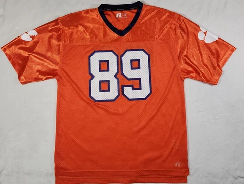 Clemson Tigers Mens Medium Orange Jersey 89 Cover