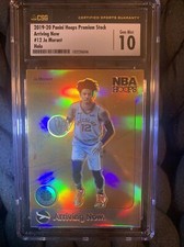 2019-20 Panini Hoops Premium Stock Arriving Now Ja Morant Holo Prizm RC CSG 10