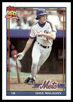 1991 Topps #480 Dave Magadan New York Mets - Image 1 of 2