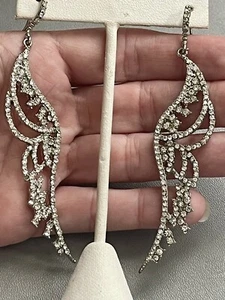 KIRKS FOLLY QVC ENGELSFLÜGEL OHRRINGE WUNDERSCHÖN FUNKELNDE STRASS OHRRINGE - Bild 1 von 14