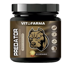 CANINE MUSCLE FORMULA PREDATOR MUSCLE BUILDING SUPPLEMENT FOR DOGS 30 CHEW - Picture 1 of 2