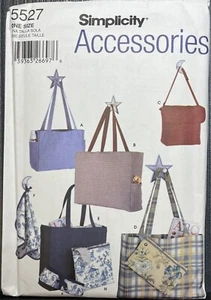 5527 Simplicity Accessories Baby Diaper Bag 3 Sizes Accs Sewing Pattern Uncut - Picture 1 of 3