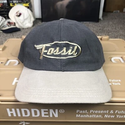 Vintage 1990s Fossil Logo Snapback Hat - Image 1 of 4
