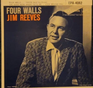 Jim Reeves Four Walls, I Know, The Gods Where Angry With Me & Look Behind Record - Bild 1 von 2
