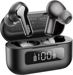 TOZO Upgraded Hybrid Active Noise Cancelling Wireless Earbuds 6 Mics ENC Clear C - Picture 1 of 9