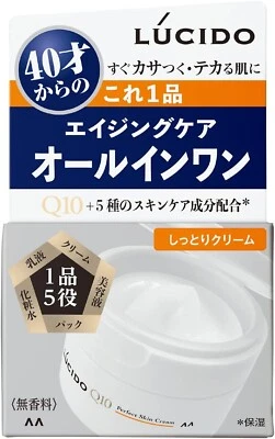 mandom LUCIDO Perfect Skin Cream 90g Men's aging care all in one Q10 - Image 1 of 4