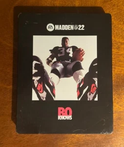 PS4 BO KNOWS LIMITED EDITION MADDEN 22 STEELBOOK - Picture 1 of 4