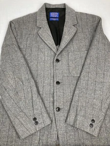 PENDLETON WOOL 49ER JACKET COAT GRAY HERITAGE LIMITED EDITION PLAID MENS SIZE L - Picture 1 of 11