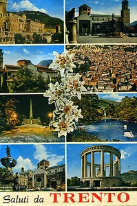 TRENTO SALUTI CARTOLINA POSTCARD CARTE POSTALE - Picture 1 of 1