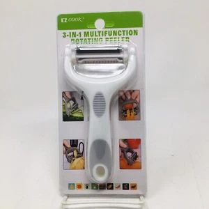 Multifunctional Kitchen Peeler 3 in 1 Shred Slice Vegetable Fruit Rotating NEW - Picture 1 of 3