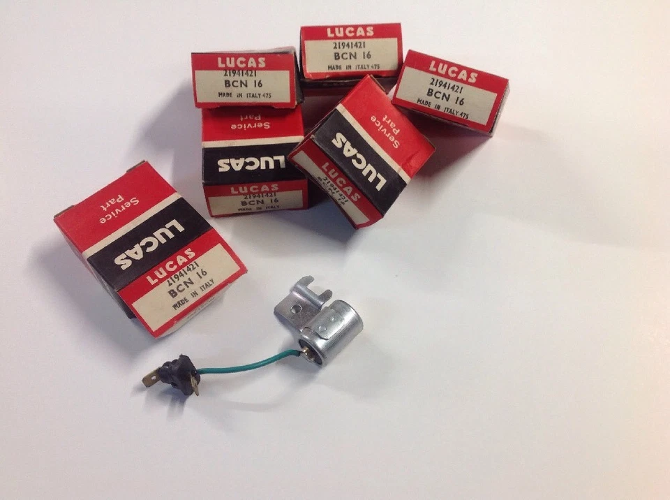 Condensador de ignição BMW 1600 2002 tii 1967-74 NSU VOLVO 140 P1800 1969 NOS Lucas - Imagem 1 de 3