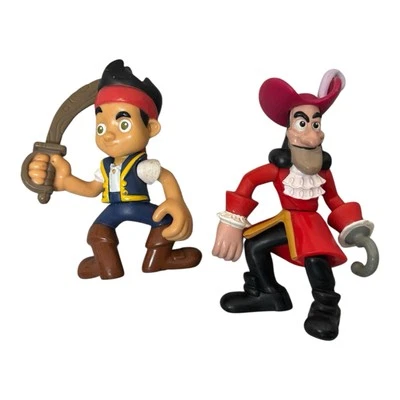 Disney Jake y los Piratas del País de Nunca Jamás Juguetes Capitán Garfio Figuras Figura Lote 2 Foto 1 de 4