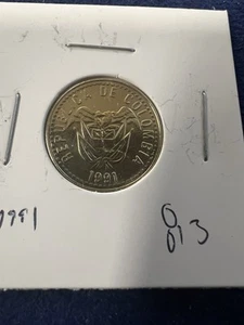 1991 Colombia - 20 Pesos Coin Item 813 - Picture 1 of 2