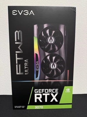 EVGA GeForce RTX 3070 FTW3 ULTRA GAMING 8GB GDDR6 Graphics Card (08G-P5-3767-KL) - Image 1 of 4