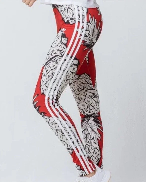 Adidas Originals x Farm Rio Pineapple Wms Leggings XS Maximalist Dopamine Pants - Image 1 of 4