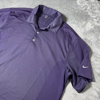 Camisa polo de rendimiento Nike Golf DriFit violeta púrpura para hombre talla L 206486-105 Foto 1 de 4