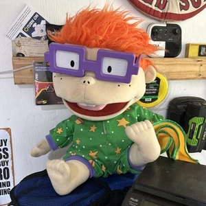 Vintage große riesige Plüschpuppe Chucky Finster im Pyjama Rugrats Cartoon - Bild 1 von 9