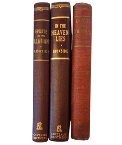 Lot of 3 H. A. Ironside Epistles of Galatians Ephesians Colossians Hardcover - Bild 1 von 10