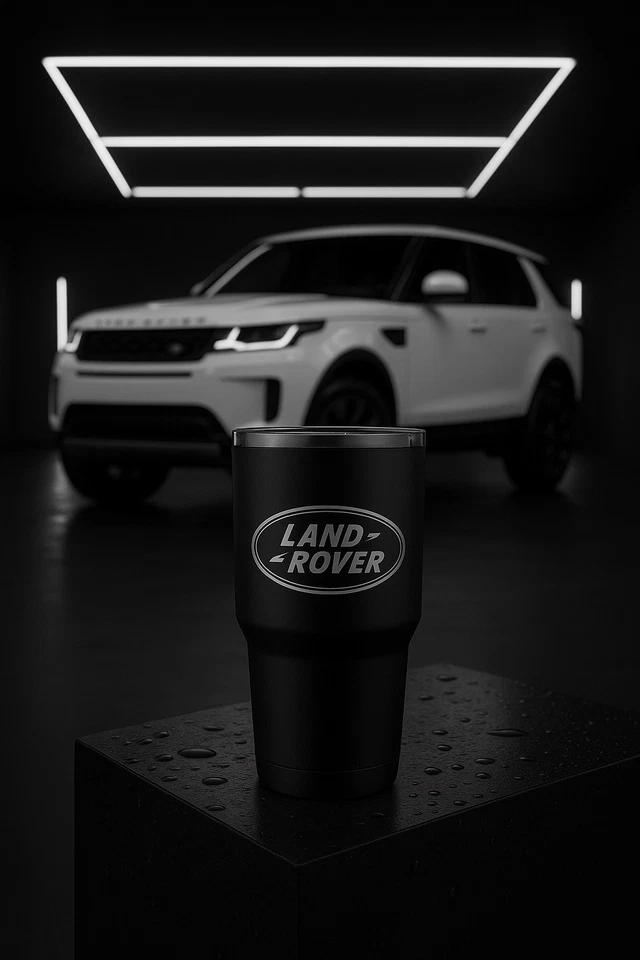 LAND ROVER , 30 OZ LASER ENGRAVED TUMBLER PERSONALIZE AVAILABLE FREE