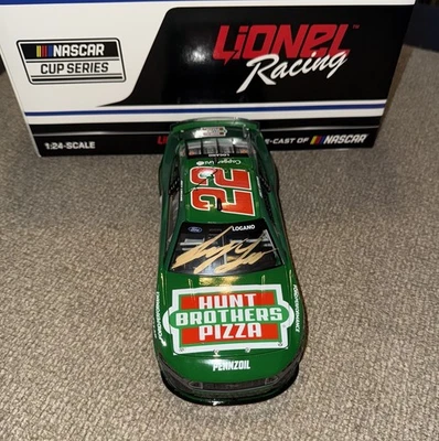 Joey Logano Signed 2024 Hunt Brothers Pizza 1:24 Scale Diecast NASCAR Auto COA - Image 1 of 4