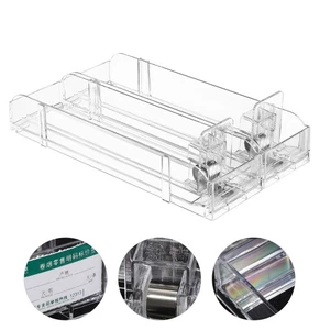 2 piezas vitrina de cigarrillos estuche automático de cigarrillos estuche de empuje automático (transparente) - Imagen 1 de 10