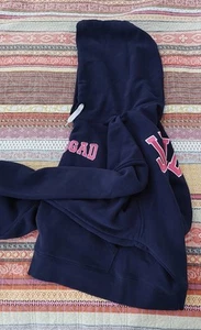 Navy Fleece Hoody Hoodie JAGGAD Near New Medium Womens - Picture 1 of 12