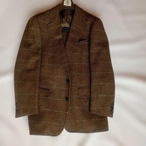 J.PRESS Green Brown Check Tweed Tailored Jacket - Picture 1 of 24