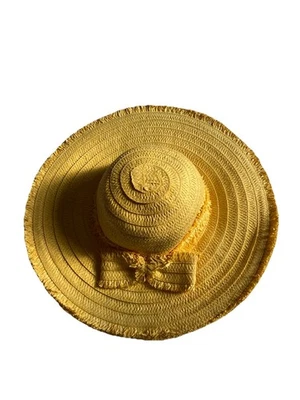 Something Special Sun Hat CL9408 Women OS Yellow 100% Paper Straw Woven - Image 1 of 4