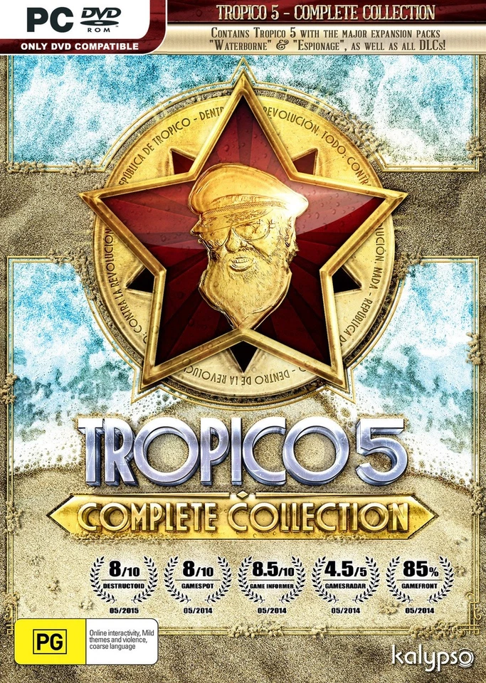 Tropico 5 Complete Collection PC *NEW *10x DLC +2 Exp! Strategy History God Game - Image 1 of 1