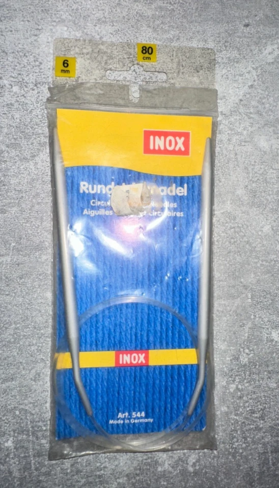 Stricknadeln Rundstricknadel Gr. 6 / 80 cm lang - Bild 1 von 1