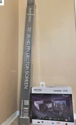 Brooks cinema HD series-vt40 домашний кинотеатр proyector + 72 «3D HD экран. - Изображение 1 из 4