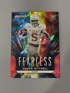 2024 Panini Prizm Draft Picks Red Ice Prizm Adonai Mitchell #F-AMI Fearless - Picture 1 of 2
