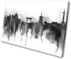 Kyoto City Industrial Grunge Urban SINGLE CANVAS WALL ART Picture Print