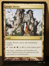 1x Duel Decks Ajani vs Nicol Bolas Jungle Shrine MTG Magic Card Tri Land 34