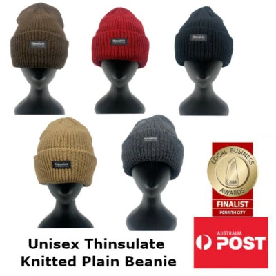 Gorro unisex tejido Thinsulate color liso Foto 1 de 3