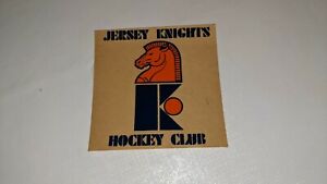Vintage 1970s Jersey Knights WHA 4x4 Hockey Sticker
