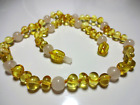 Lemon / Agat  Baltic  Amber  Necklaces  38Cm, 15"