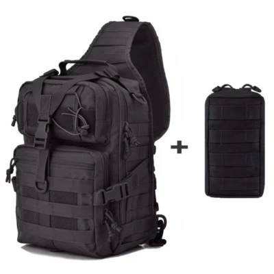 2Stk Set Molle Tactical Sling Umhängetasche EDC Werkzeugaufbewahrung Molle Pouch - Bild 1 von 4