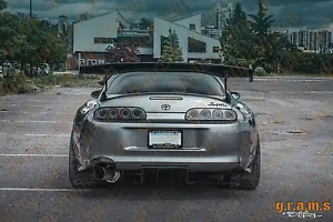 Toyota Supra mk4 Carbon Fiber Top Secret Shine Style Rear Diffuser Undertray v9 - Picture 1 of 12