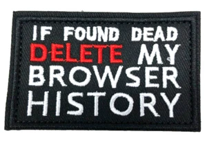 Patch Sew On Take Off Embroidered Clothing Hats Jackets Coat  Sign Message A341 - Picture 1 of 4