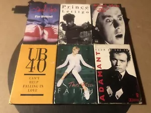 Cassette Single Lot Aerosmith Prince Faith Hill UB40 Adam Ant Candlebox Rare - Picture 1 of 4