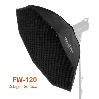 US GODOX 120cm 47" Octagon Honeycomb Grid Softbox for SK400 MS300 AD400Pro Flash - Image 1 of 4